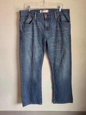 MENS LEVIS 527 BOOT CUT JEANS SIZE 36 X 34 EXCELLENT